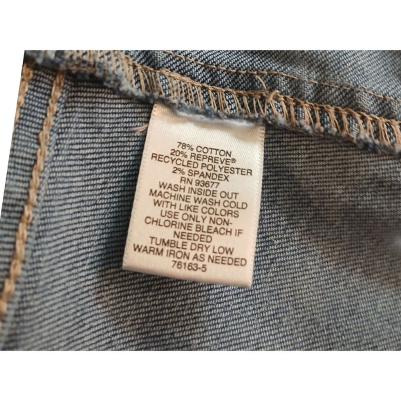 Liz Claiborne SIMPLY LIZ Women's Denim Button Front Midi Skirt Size 18 - Picture 7 of 10